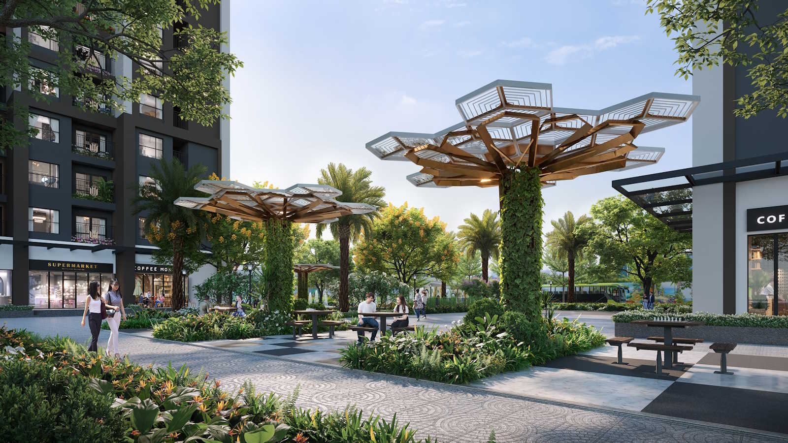 Khuôn viên chung cư MIK Nam An Khánh - Imperia Sky Park