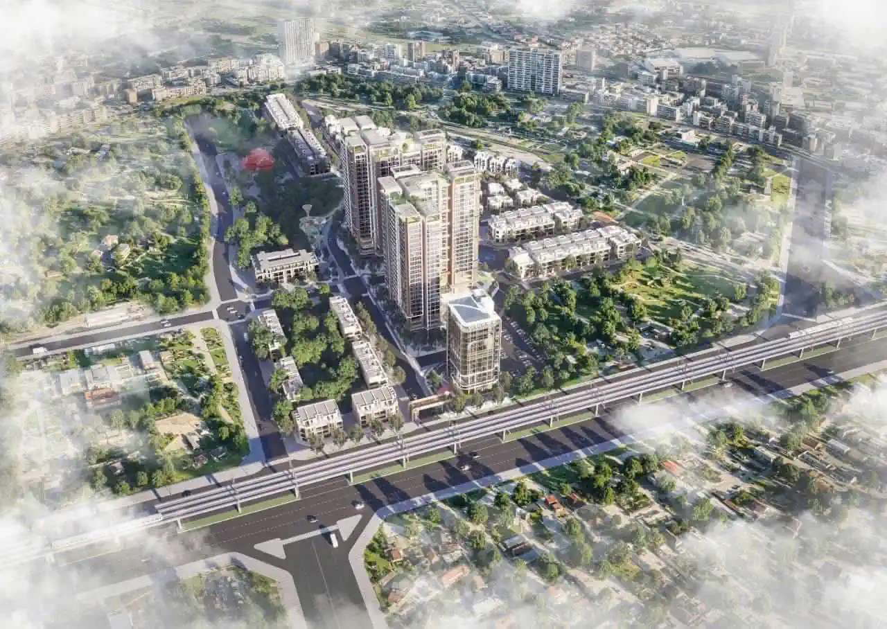 Phối cảnh The Vista Văn La từ trên cao