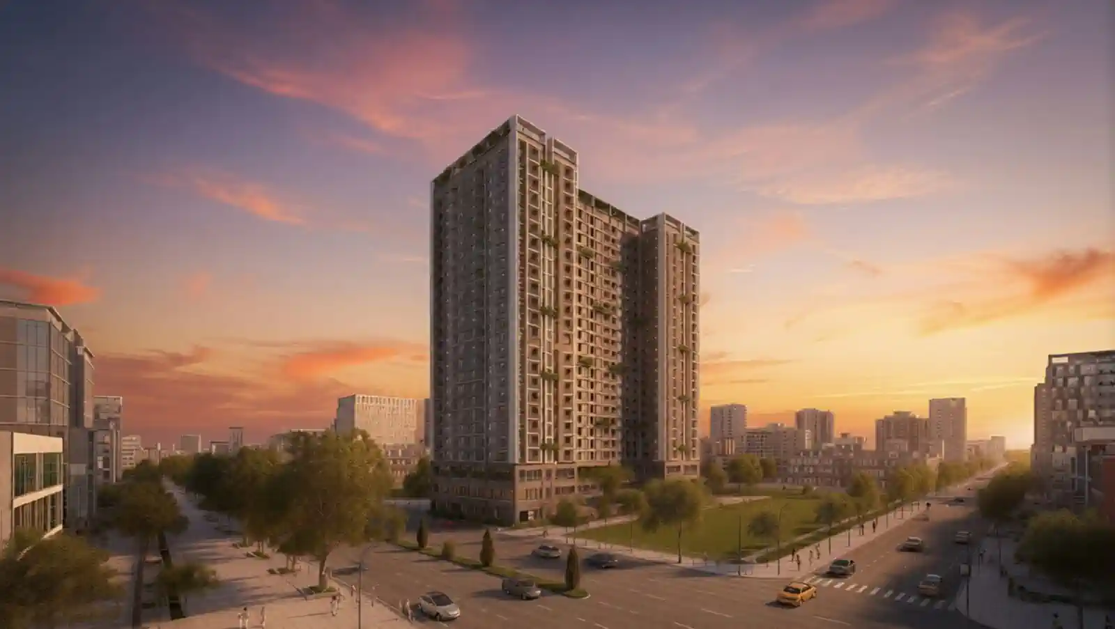 Phối cảnh dự án The Vistas Avenue chỉ mang tính giới thiệu, không xác nhận hướng nắng từng căn